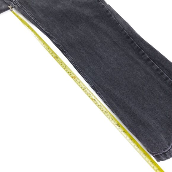 FREE PEOPLE The Ragged Priest Trip Skater Jeans 90s Wide Baggy Y2k Black Denim - Picture 4 of 7